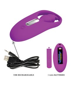 Pretty Love Wild Rabbit Panty Vibe w/Free Panty - Fuchsia