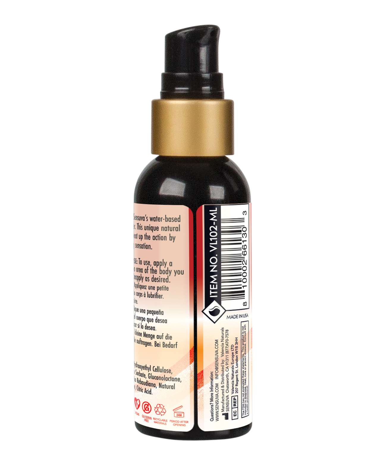 Sensuva Heat Wave Warming Personal Moisturizer - 2 oz - Image 2