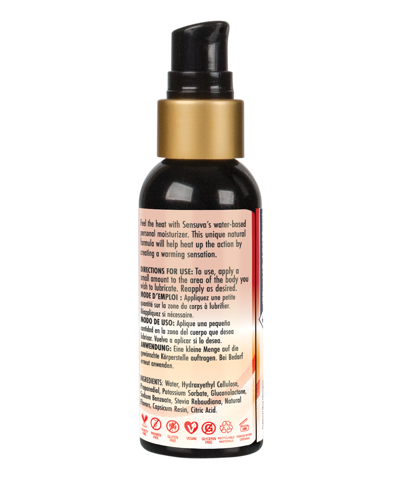 Sensuva Heat Wave Warming Personal Moisturizer - 2 oz - Image 3