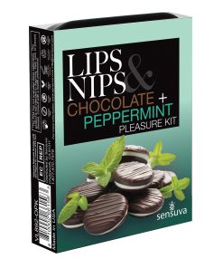 Alternative view of Sensuva Lips & Nips Pleasure Kit - Chocolate Nip Zip + Chocolate Peppermint XBalm + 50 Ways to Kiss Guide