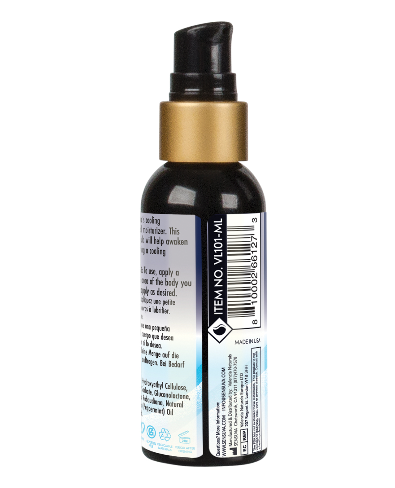 Sensuva Arctic Chill Cooling Personal Moisturizer - 2 oz - Image 2