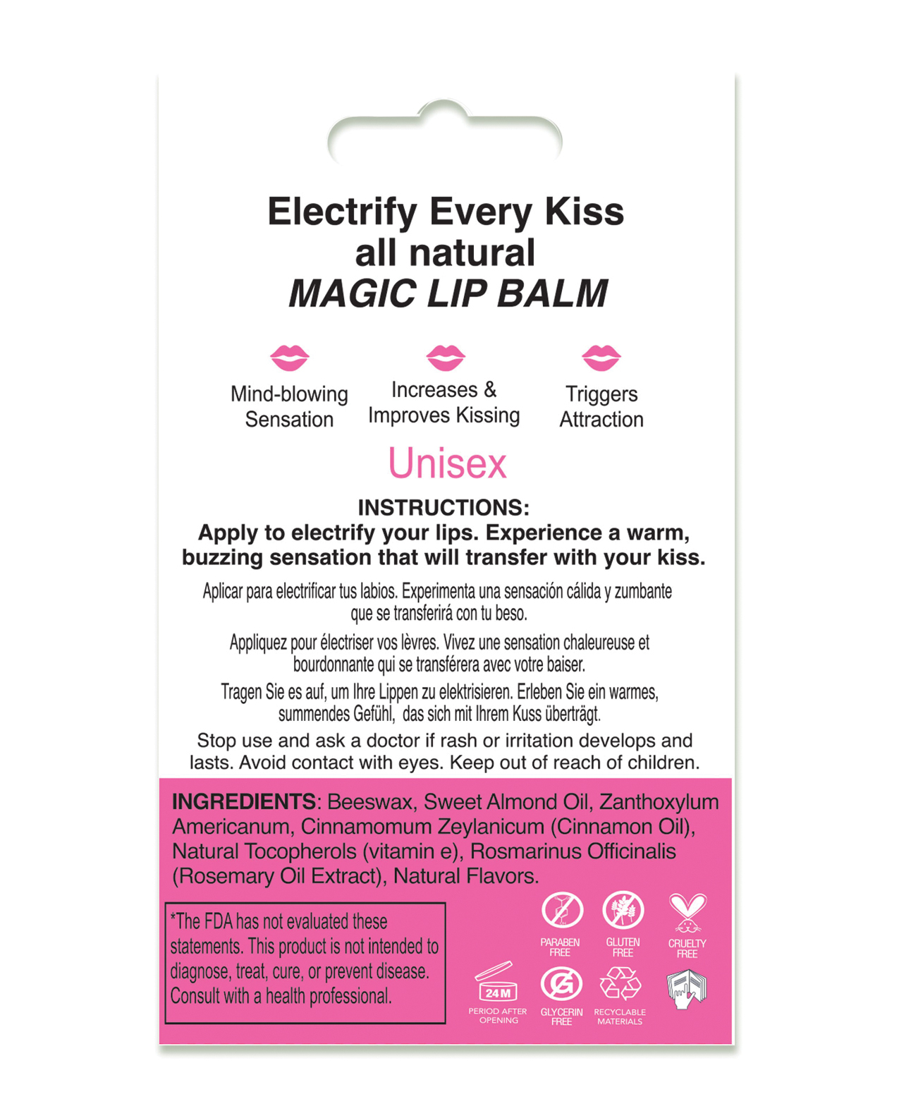 Sensuva X on the Lips w/Pheromones - Bubble Gum - Image 3