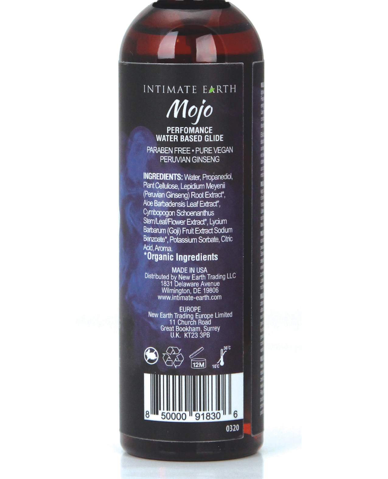 Intimate Earth Water Based Performance Glide - 4 oz Peruvian Ginseng - Image 2