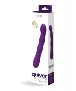 Alternative view of VeDO Quiver Plus Rechargeable Vibe - Deep Purple