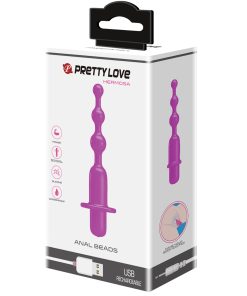 Alternative view of Pretty Love Hermosa Anal Beads Vibrator - 12 Function Fuchsia