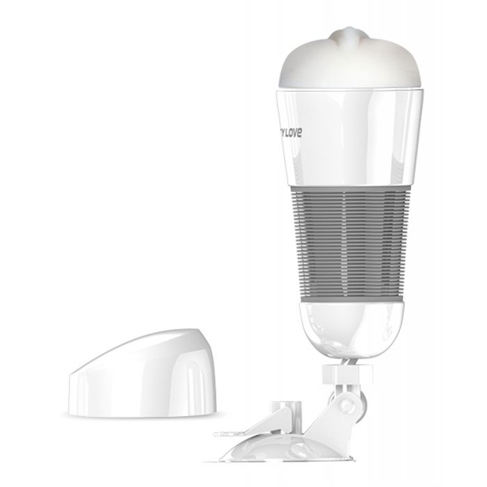 Pretty Love Hedy Suction Pad Stroker w/Bullet - White - Image 4