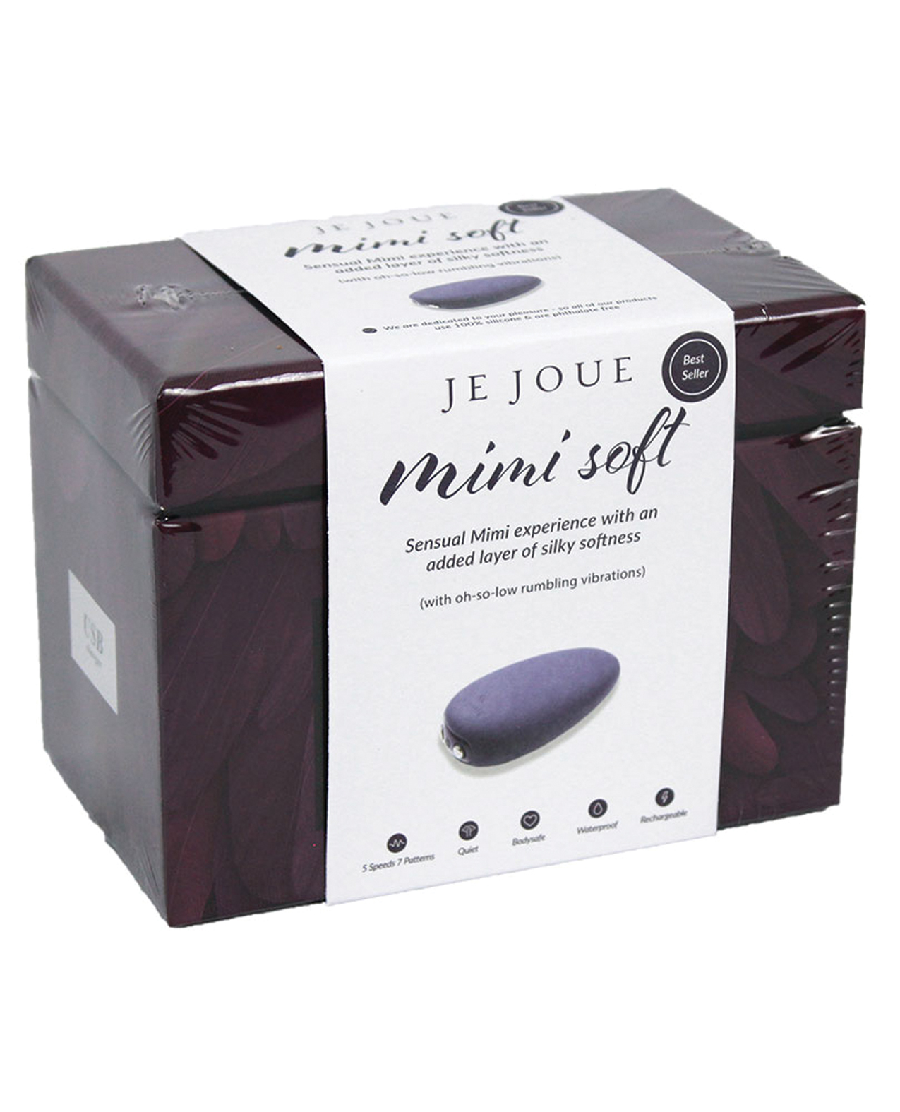 Je Joue Mimi Soft Clitoral Stimulator - 5 Speed 7 Pattern Black - Image 2