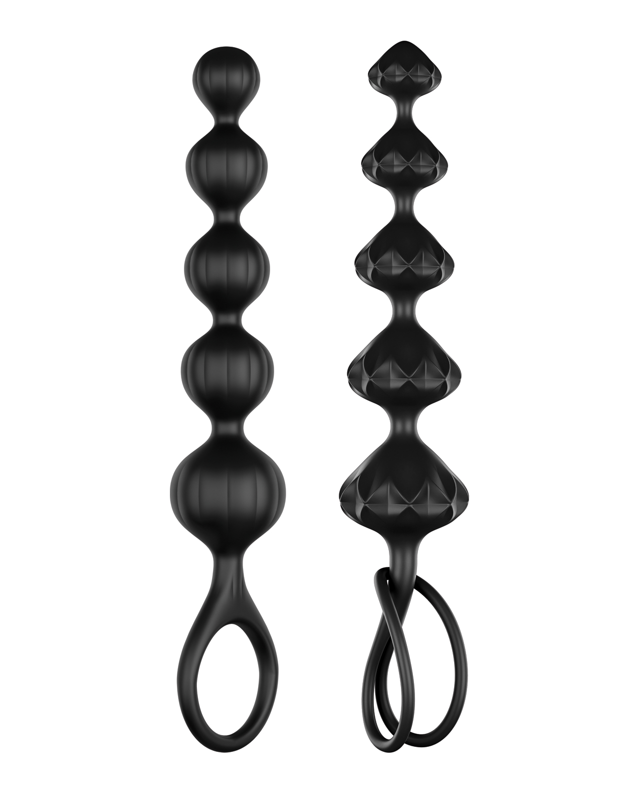 Satisfyer Love Beads Soft Silicone Beads - Set of 2 Black - Image 2