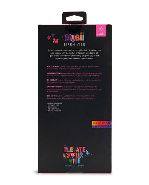 Nu Sensuelle Siren Nubii G-Spot Vibe w/Hinge - Blue - Image 4