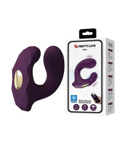 Alternative view of Pretty Love Billy Vibrating Dual Stimulator - Purple