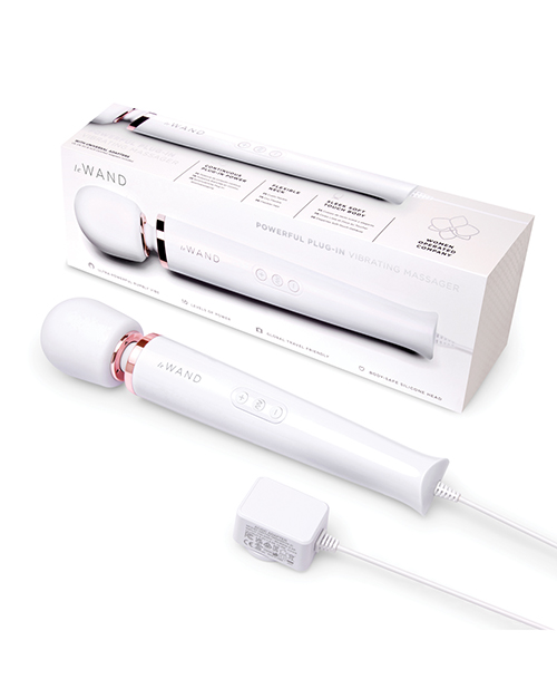 Le Wand Powerful Plug-In Vibrating Massager - White - Image 2