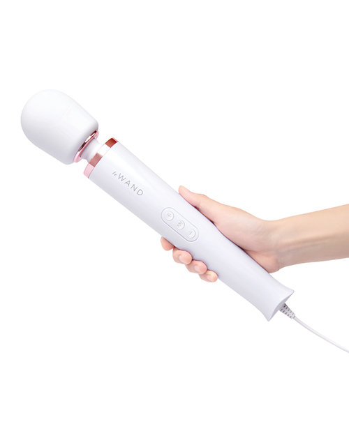 Le Wand Powerful Plug-In Vibrating Massager - White - Image 3