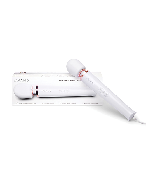 Le Wand Powerful Plug-In Vibrating Massager - White - Image 6