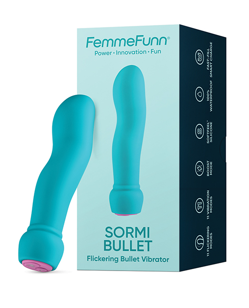 Femme Funn Sormi Fingerlike Bullet - Turquoise - Image 4