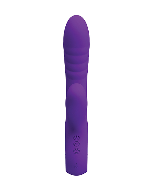Pretty Love Jersey Sucking & Vibrating Rabbit - Purple - Image 2