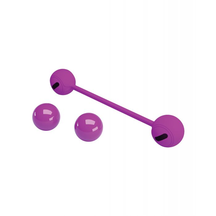 Pretty Love Weighted Silicone Kegel Ball III - Fuchsia - Image 2