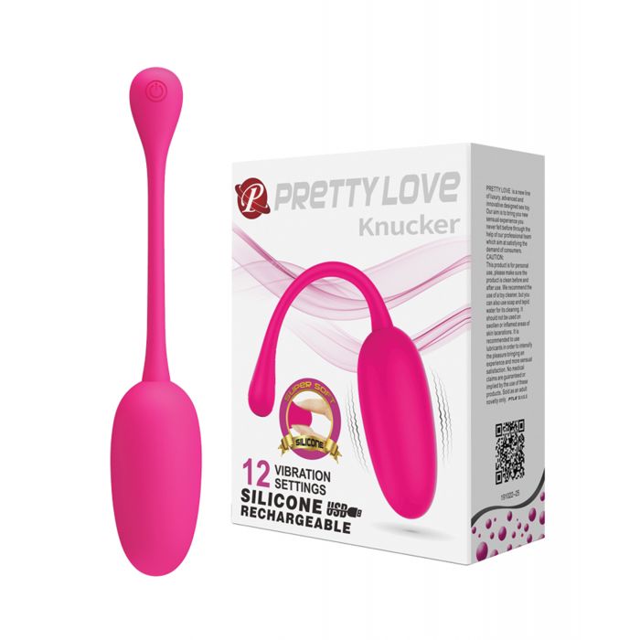 Pretty Love Knucker Remote Egg Vibe - Neon Pink - Image 3