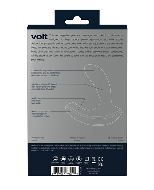 VeDo Volt Rechargeable Prostate Vibe - Black - Image 2