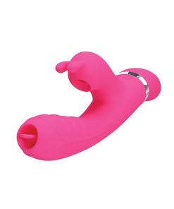 Alternative view of Pretty Love Phoenix Licking & Sucking Rabbit - Pink