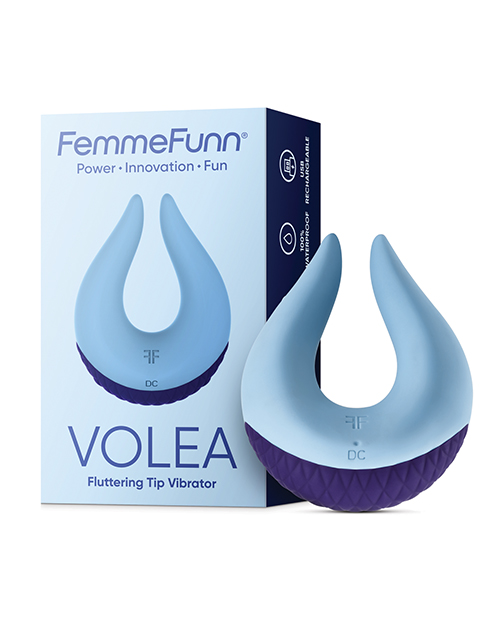Femme Funn Volea Fluttering Tip Vibrator - Light Blue - Image 3