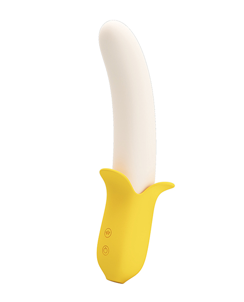 Pretty Love Banana Geek Thrusting Vibrator - Yellow - Image 3