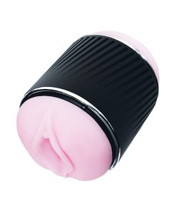 Alternative view of VeDO Jerk Masturbation Sleeve - Black/Pink