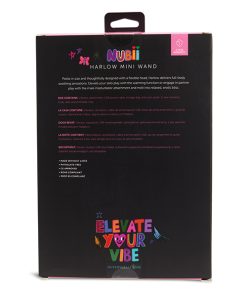 Alternative view of Nu Sensuelle Harlow Mini Wand w/Masturbator Attachment - Pink