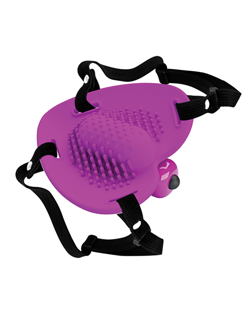 Pretty Love Heartbeat Strap On Clitoral Massager - Fuchsia - Image 3