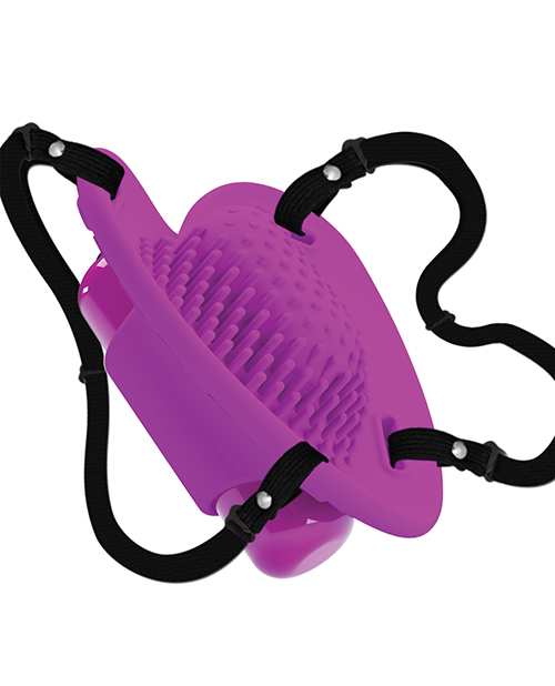 Pretty Love Heartbeat Strap On Clitoral Massager - Fuchsia - Image 4