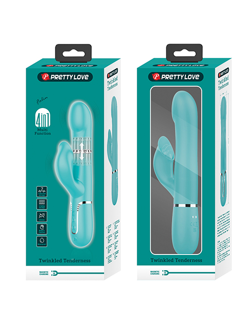 Pretty Love Twinkled Tenderness Falin Rolling Ball Rabbit - Aqua - Image 3