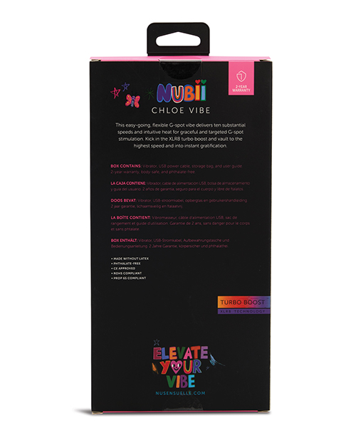 Nu Sensuelle Chloe Nubii G-Spot Vibe w/Turbo & Heat - Blue - Image 5