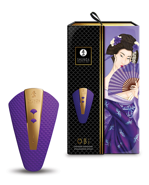 Shunga Obi Intimate Massager - Purple - Image 4