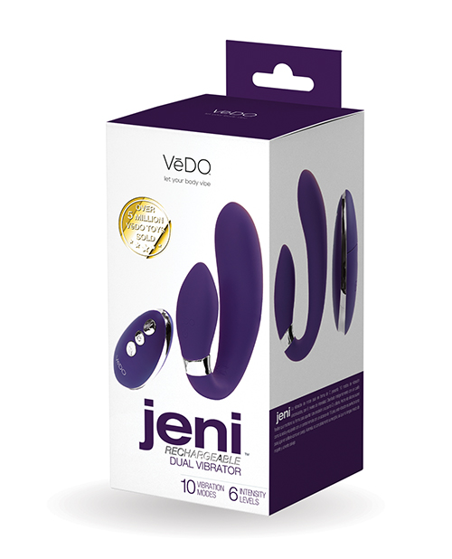 VeDO Jeni Dual Motor Vibe w/Remote - Purple - Image 4