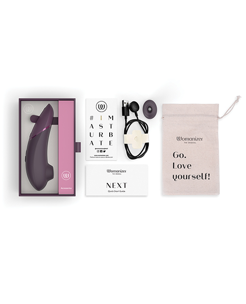 Womanizer Next 3D Climax Control Pleasure Air - Dark Purple - Image 3