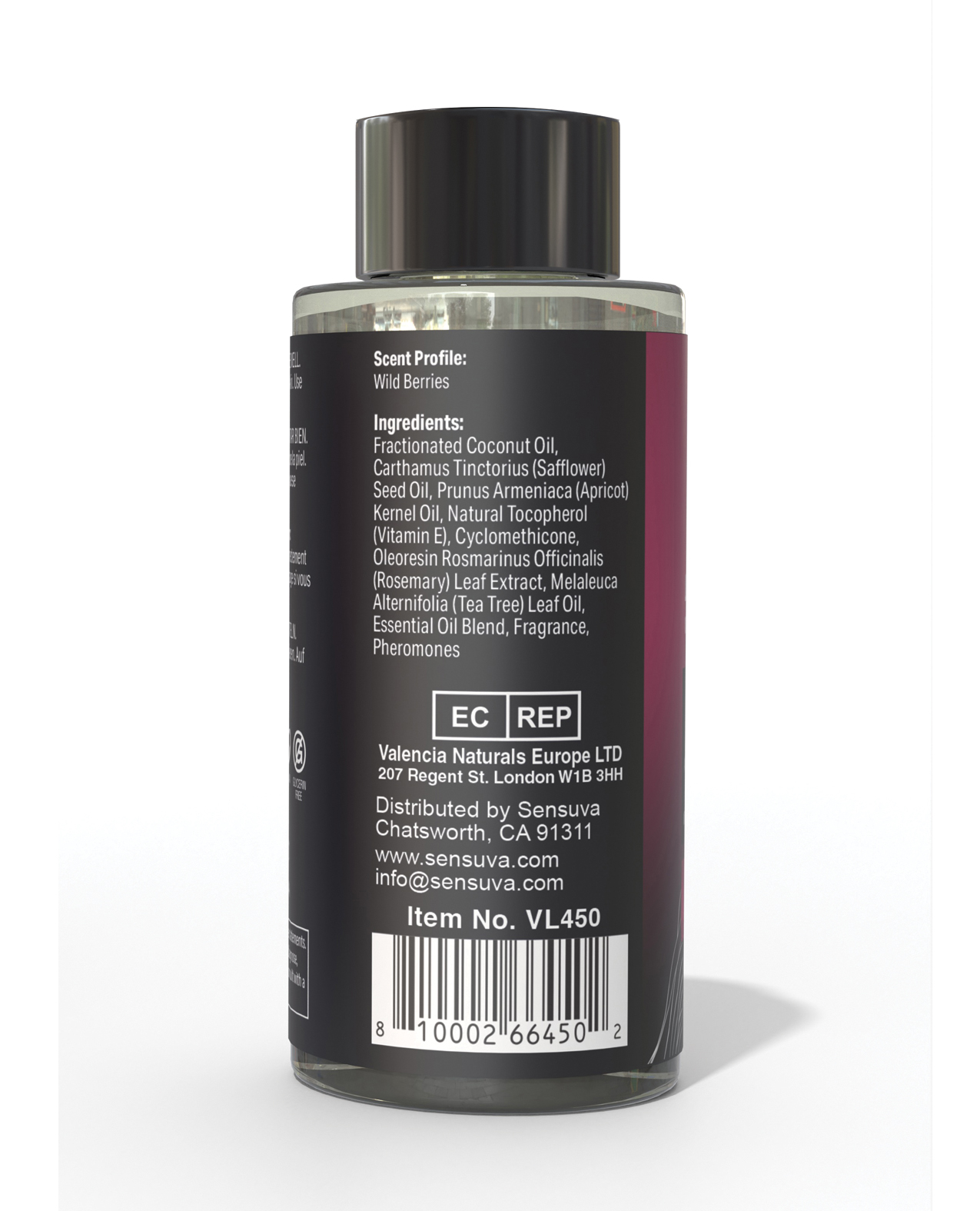 Sensuva Me & You Massage Oil - 2 oz Berry Flirty