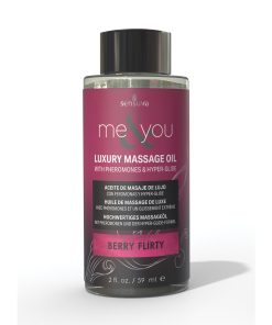 Alternative view of Sensuva Me & You Massage Oil - 2 oz Berry Flirty