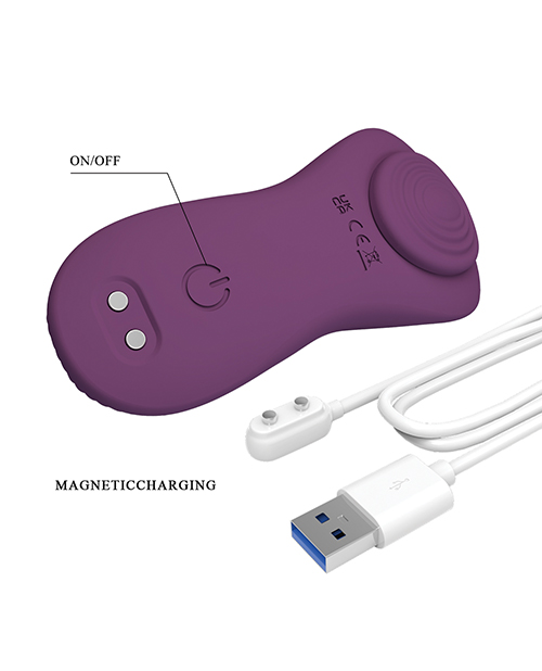 Pretty Love Mane Magnetic App-Controlled Panty Vibe - Purple - Image 4