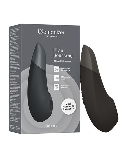 Womanizer Enhance 2 in 1 Pleasure Air & Vibrations - Black - Image 5