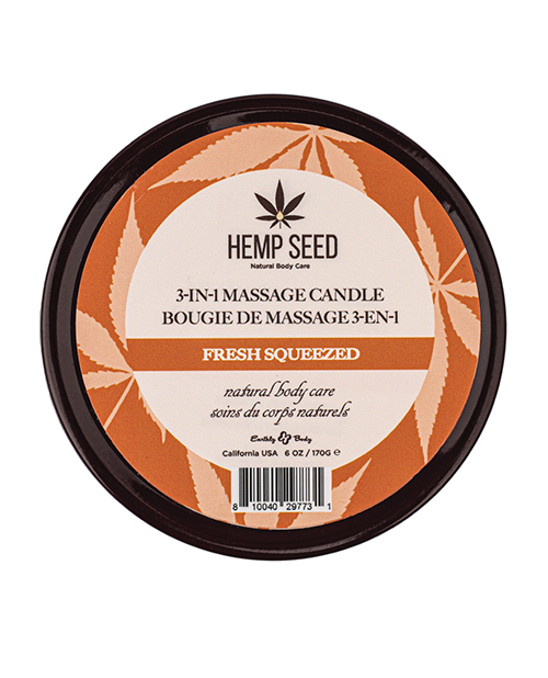 Earthly Body Summer 2025 3 in 1Massage Candle - 6 oz Fresh Squeezed - Image 2