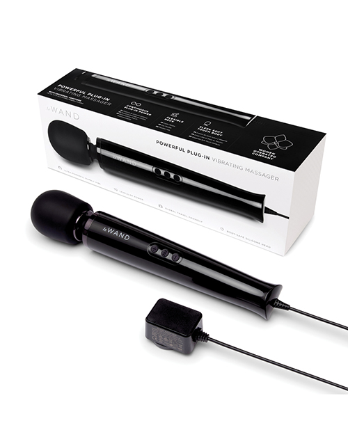 Le Wand Powerful Plug-In Vibrating Massager - Black - Image 2
