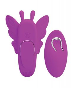 Alternative view of Pretty Love Romance Aileen Magnetic Butterfly Panty Vibe - Fuchsia