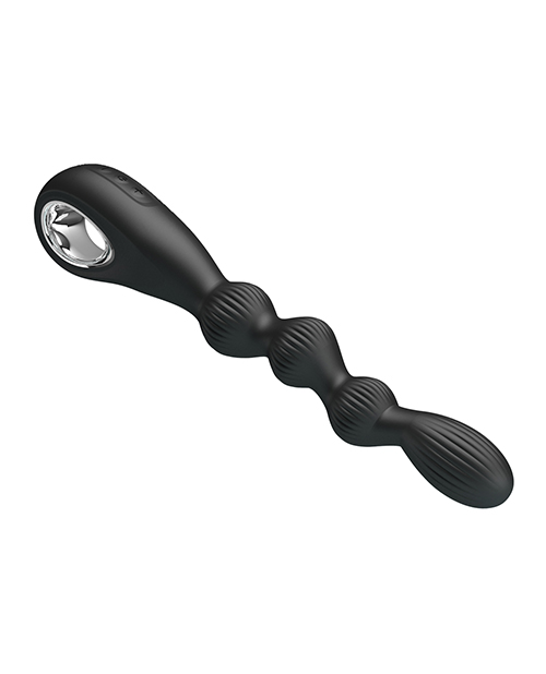 Pretty Love Federer Vibrating Beaded Anal Probe - Black - Image 2