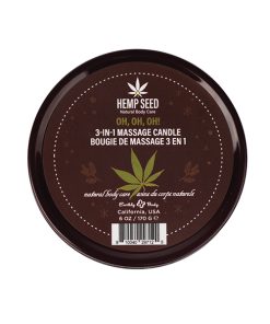 Alternative view of Earthly Body 2024 Holiday 3 in 1 Massage Candle - 6 oz Oh Oh Oh