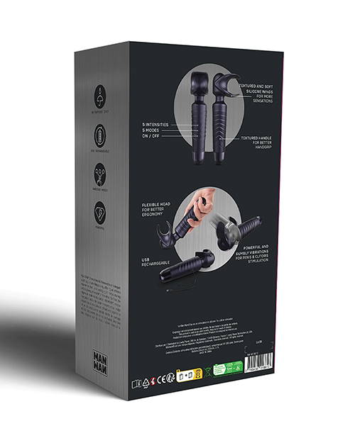 Manwan EVO Original Handle Wand - Black Plum - Image 3