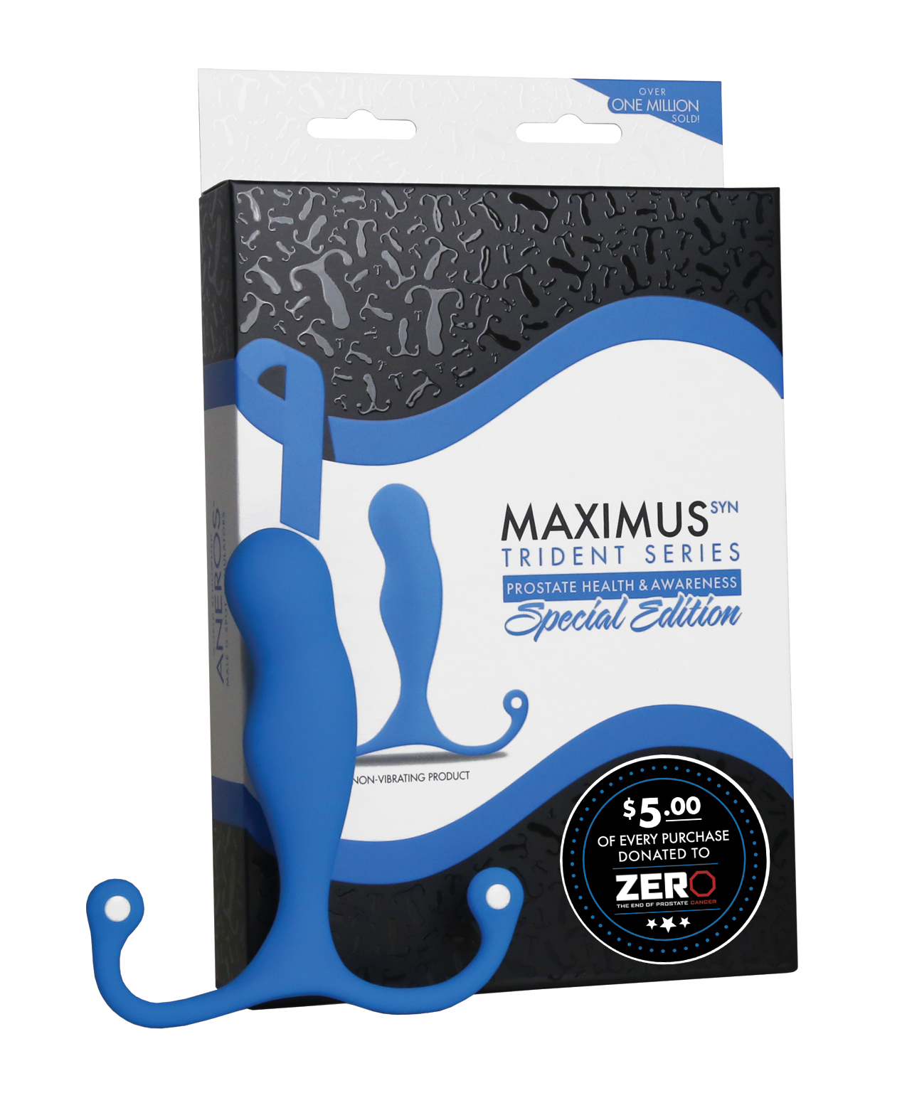 Aneros Maximus Syn Trident Special Edition Prostate Stimulator - Blue - Image 3