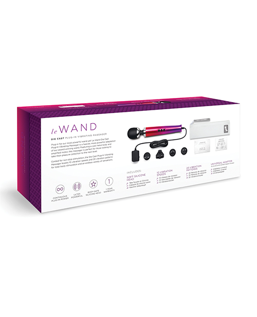 Le Wand Die Cast Plug-In Massager - Ombre - Image 4