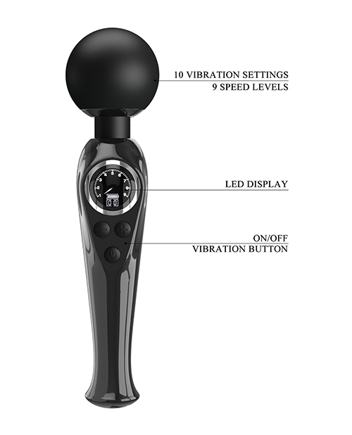 Pretty Love Skylar LED Digital Display Wand - Black - Image 6