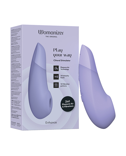 Womanizer Enhance 2 in 1 Pleasure Air & Vibrations - Lilac - Image 5