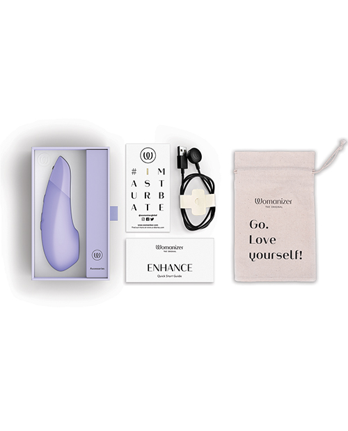 Womanizer Enhance 2 in 1 Pleasure Air & Vibrations - Lilac - Image 6