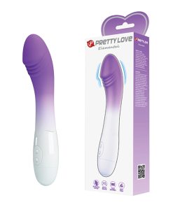 Alternative view of Pretty Love Elemental G-Spot Realistic Vibrator - Purple Ombre